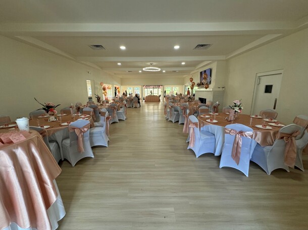 Banquet set up at Ocala Golf Club